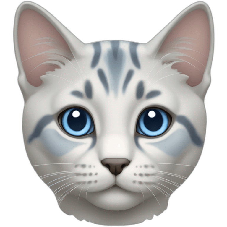 Blue Tabby Point cat emoji