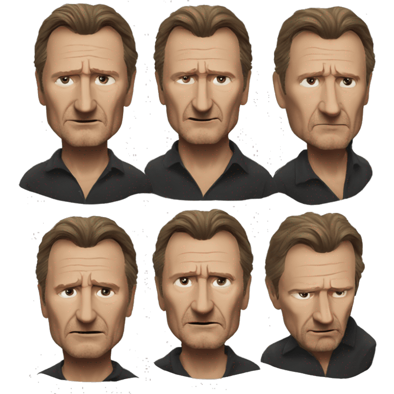 Liam Neeson realistic  emoji