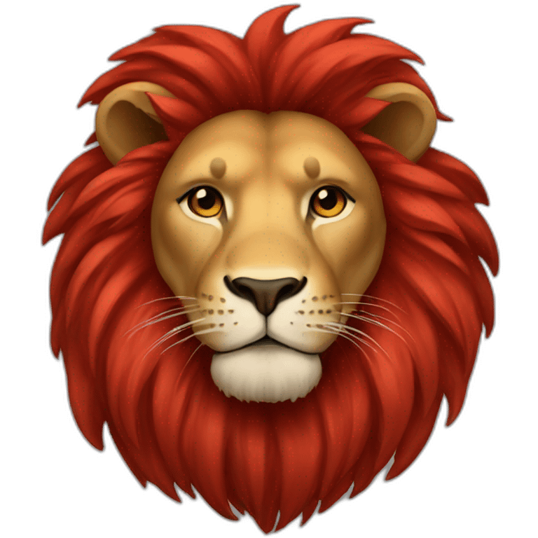 Lion red emoji