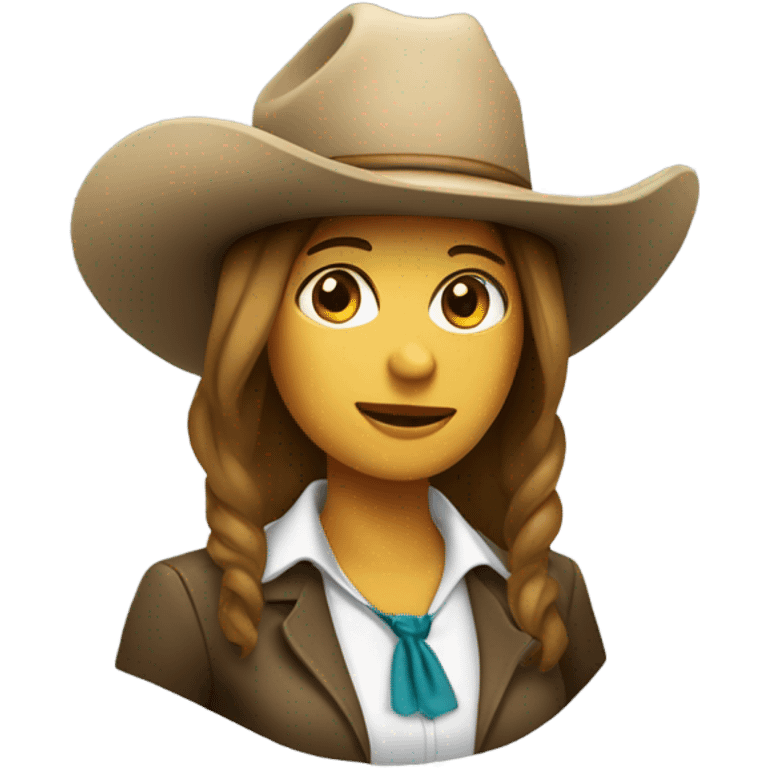 Paralegal with cowboy hat female emoji