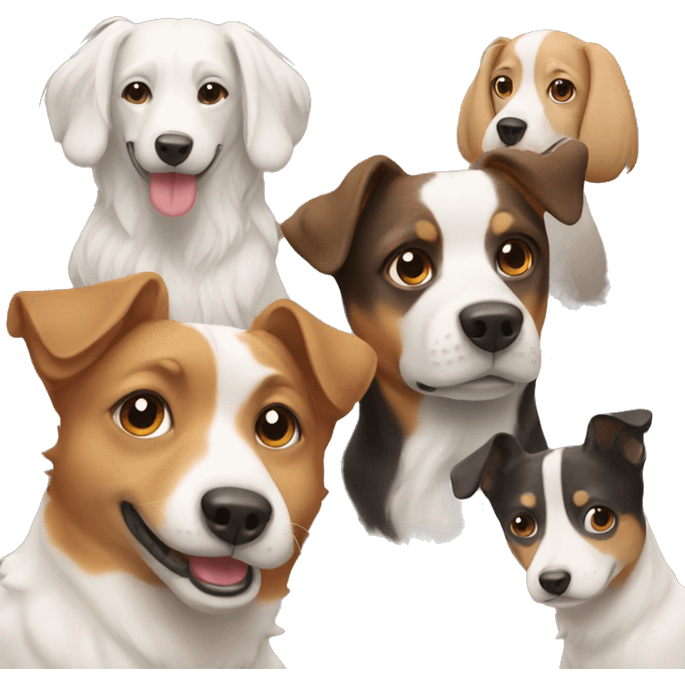 4 dogs emoji