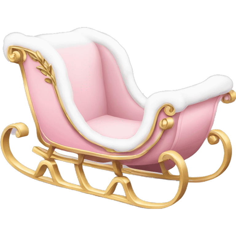 light pink sleigh emoji