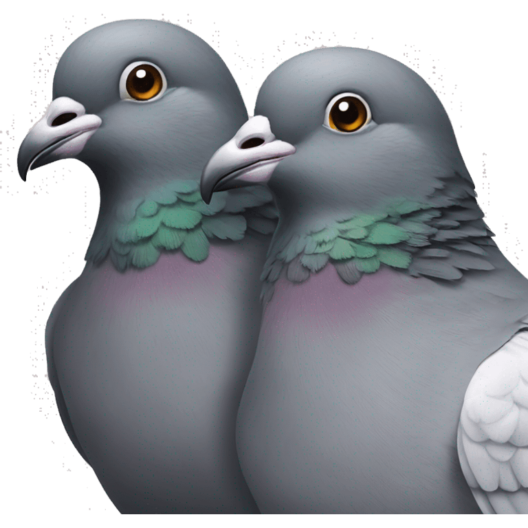 Two pigeons emoji