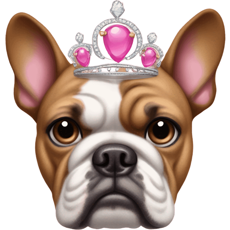 Bulldog princess emoji