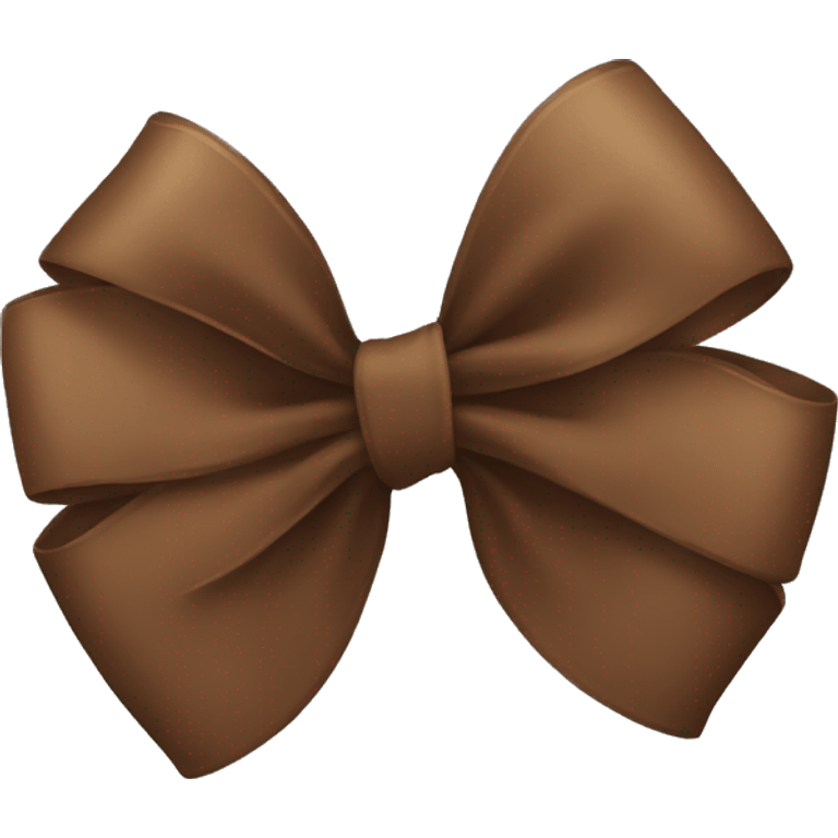 Brown bow emoji