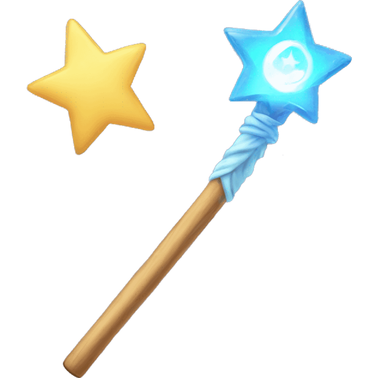 magic wand with light emoji