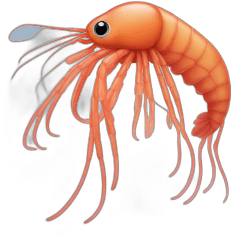 Krill shrimp emoji