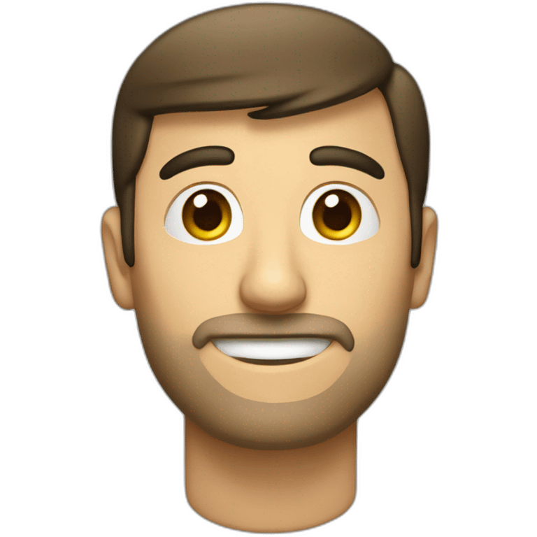 Un hombre rubio montado en el cohete de iphone emoji