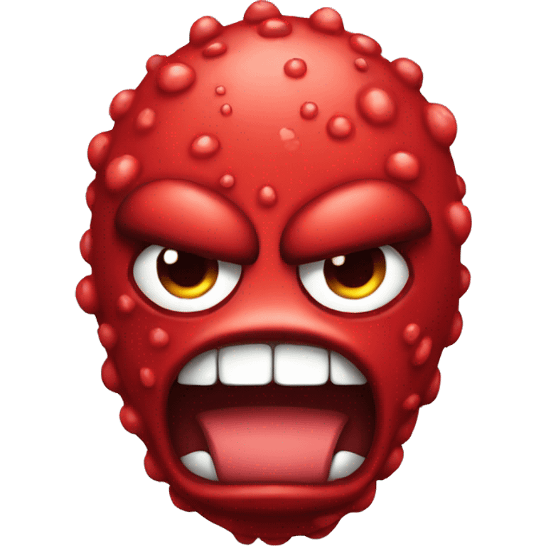 angry red cell emoji