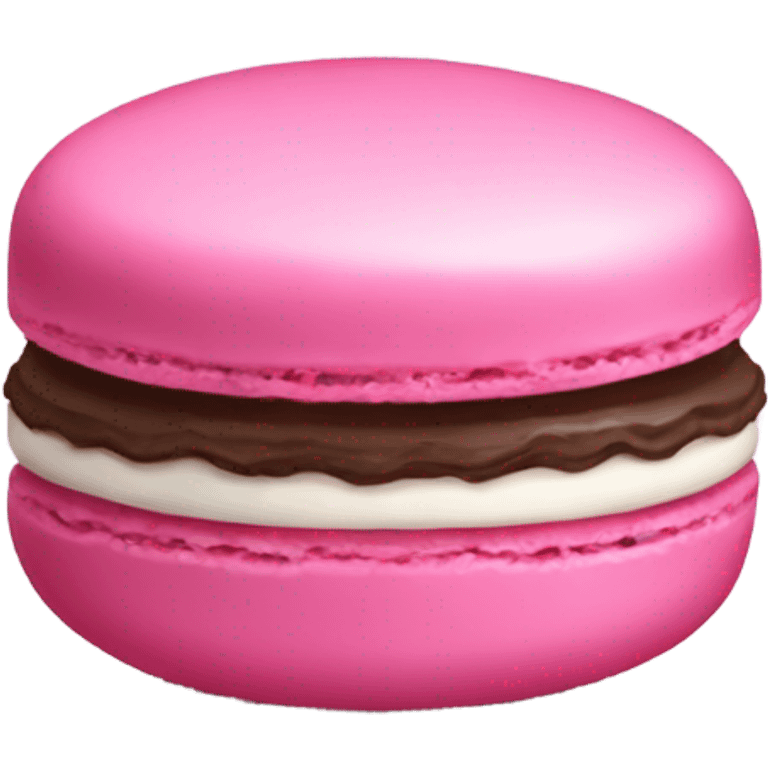 Pink macaroon emoji