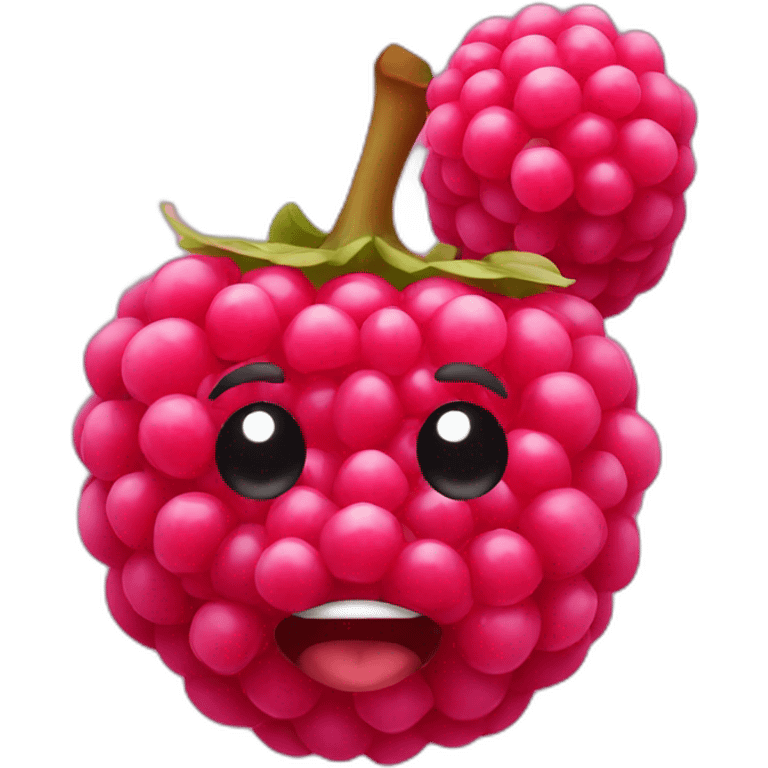 One raspberry emoji