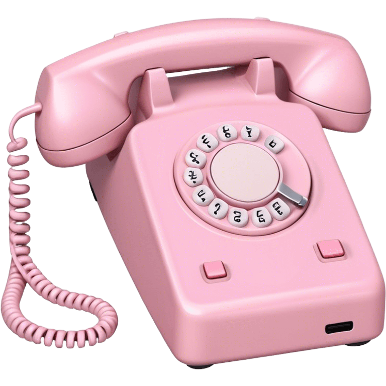 pastel pink business phone  emoji