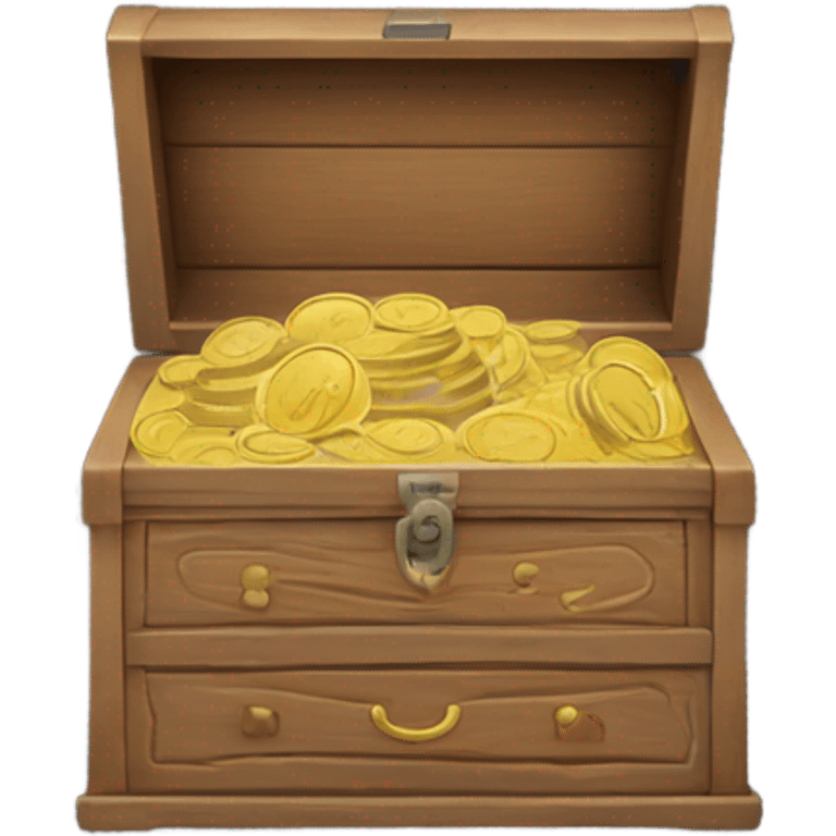 chest of coins emoji