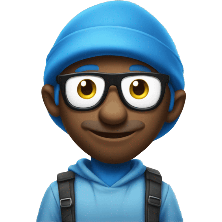 Really cool Smurf emoji