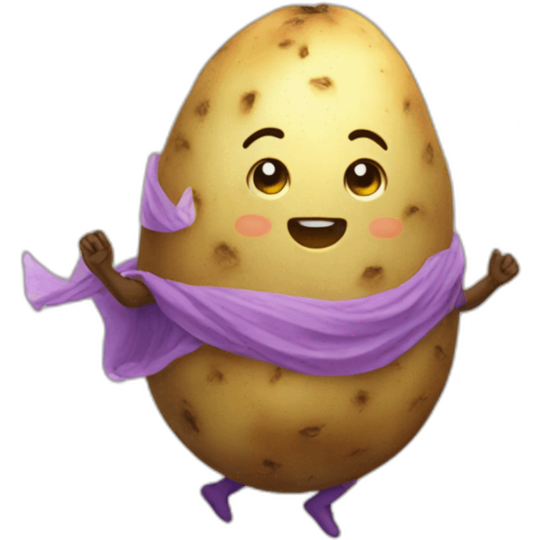 Hapoy potato-fairy emoji