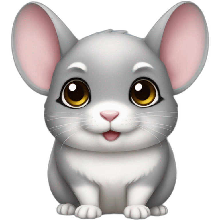 Cute chinchilla emoji