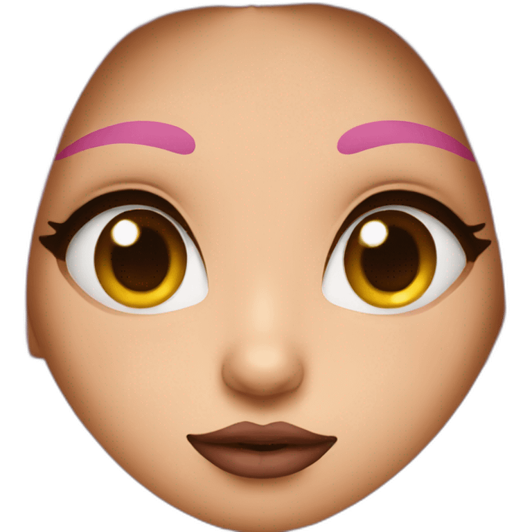 Girl with big lips emoji