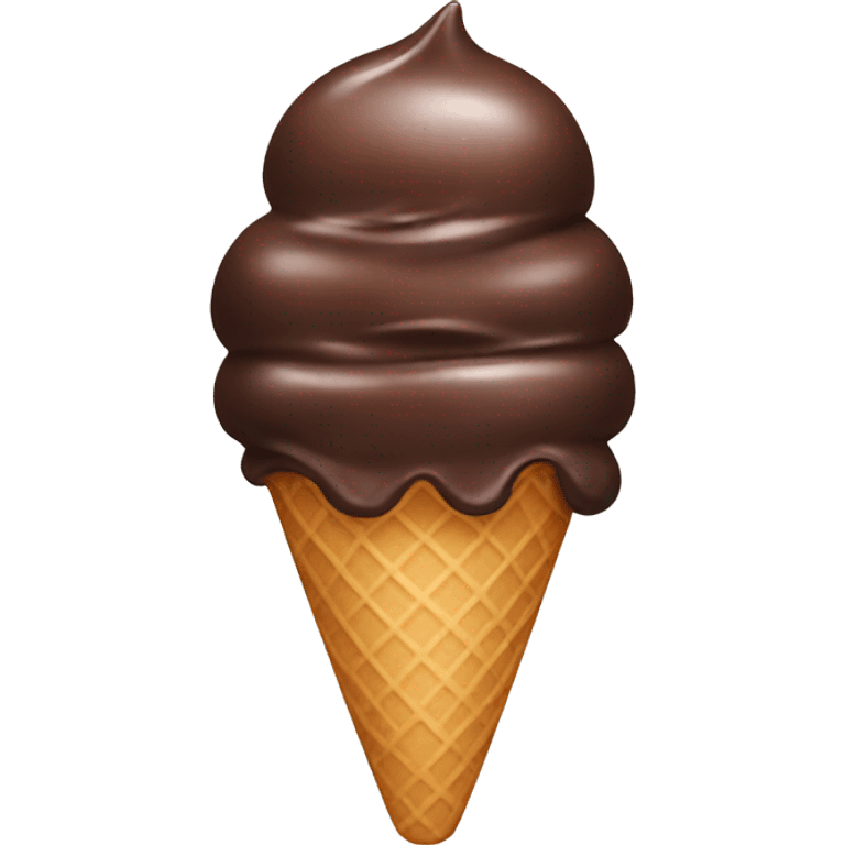 Ice cream chocolate  emoji