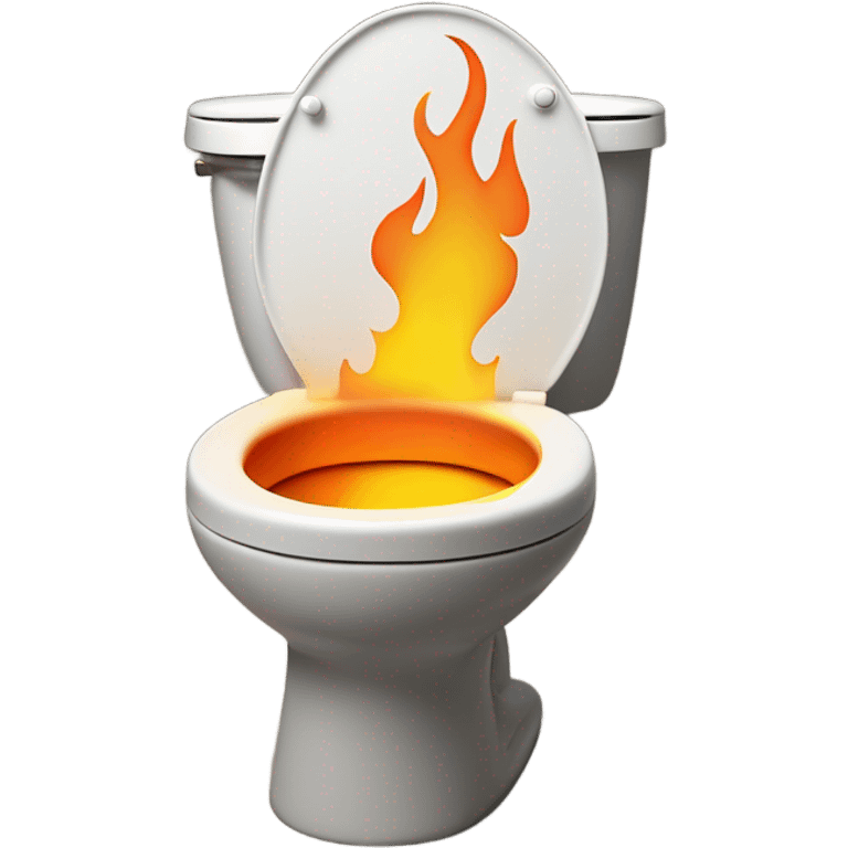 Toilet on fire  emoji