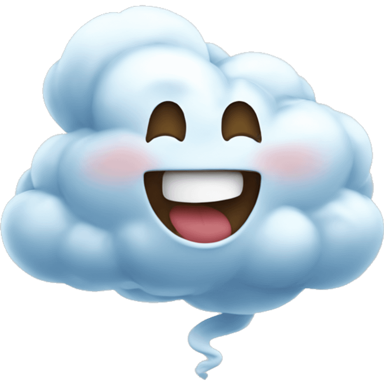 happy windy cloud blowing air emoji