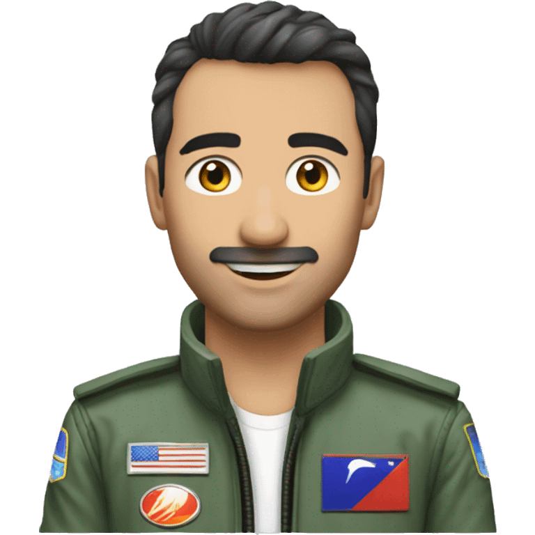 Hilal bıyıklı F16 Pilotu emoji