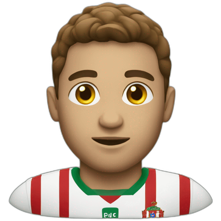 portugal white football player emoji