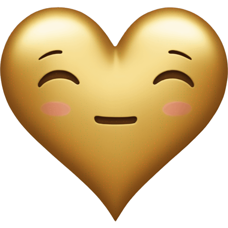 Golden heart emoji