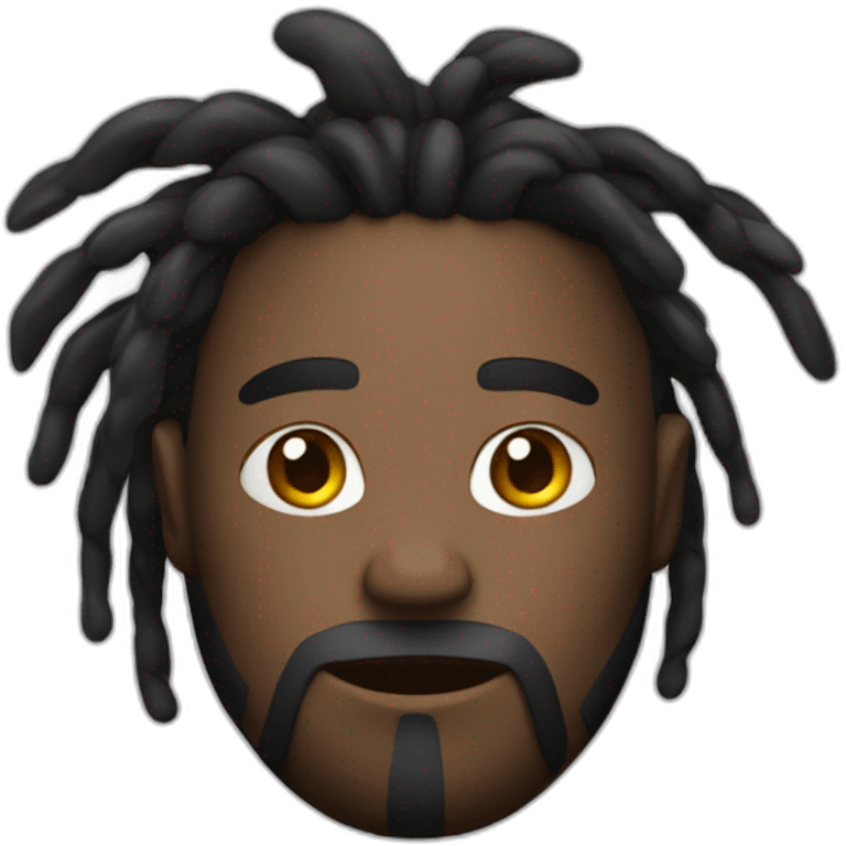 homme noir avec des dreads emoji