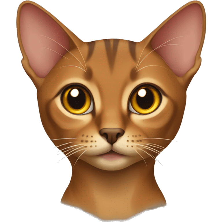 Abyssinian cat emoji