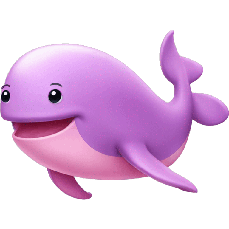 Pink whale emoji