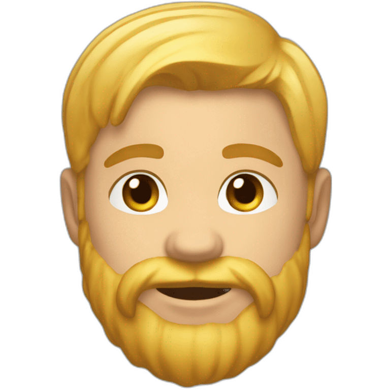 Roux musclé poils blonds emoji