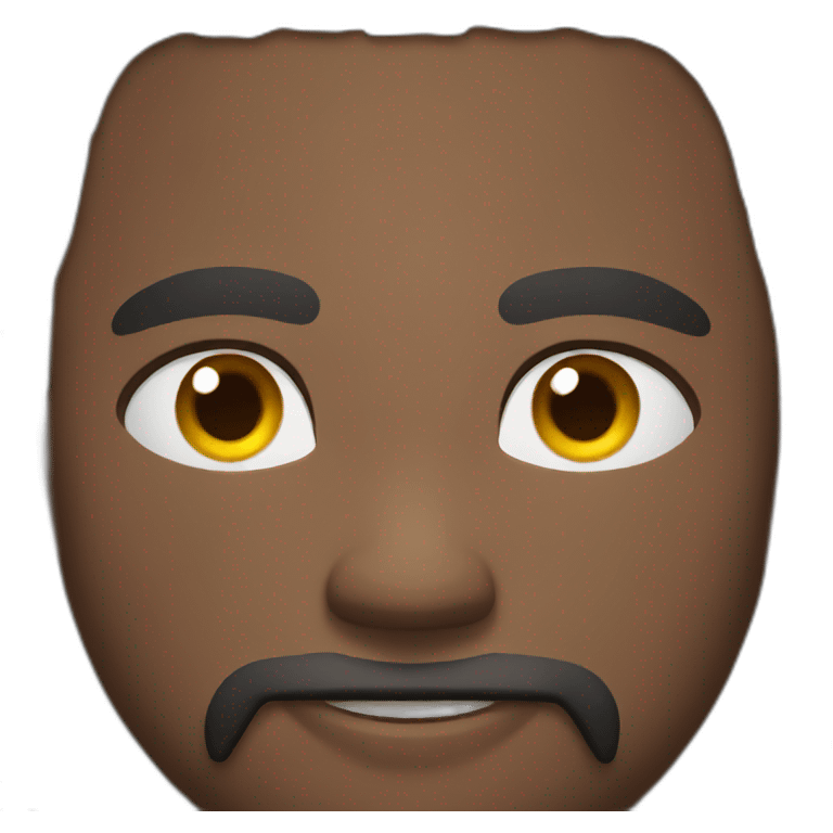 Black muscular man emoji