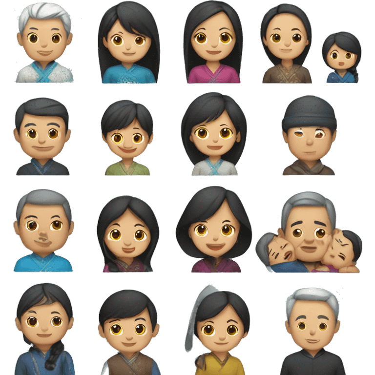 Kazakh family emoji