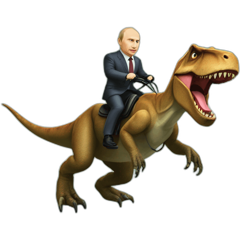 Putin ride a trex emoji