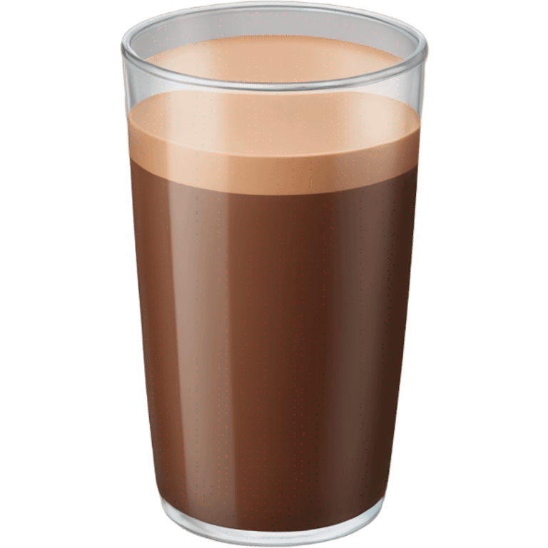 glass of chocolate milk with hands emoji