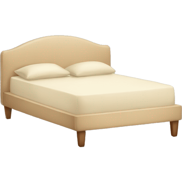 Comfy beige bed emoji