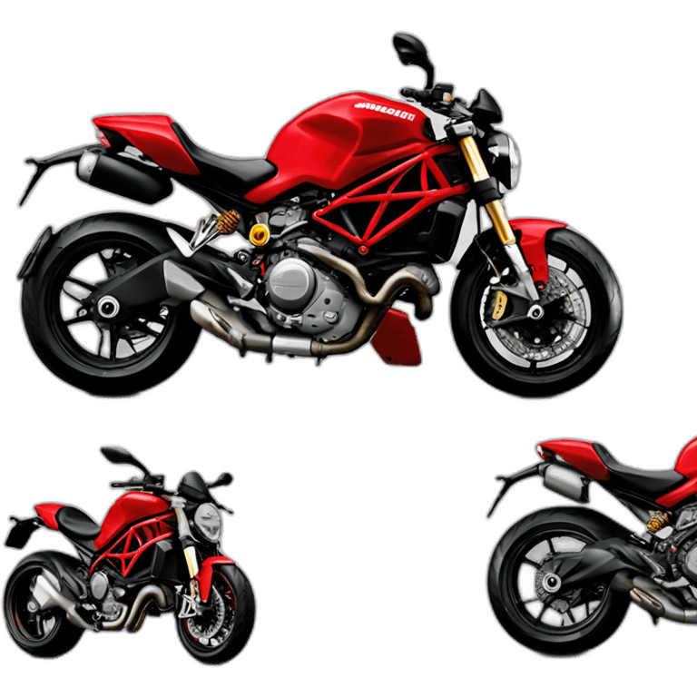 Ducati monster 696 red emoji