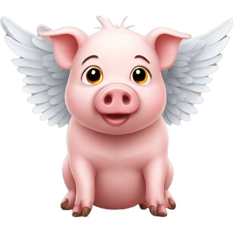 Pig with wings emoji