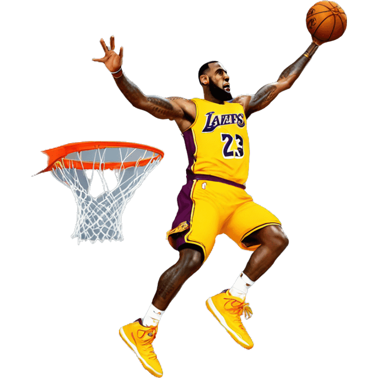 Lebron james qui dunk emoji