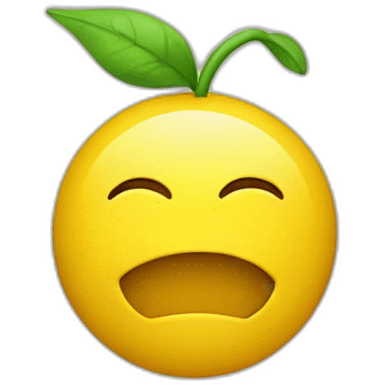 Un smiley jaune qui baille emoji