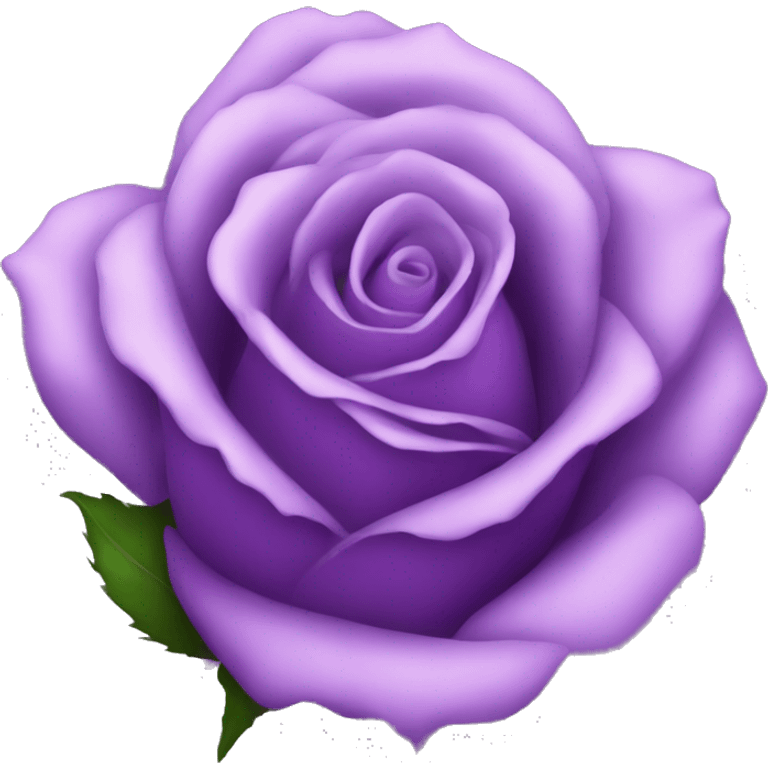 Purple rose emoji