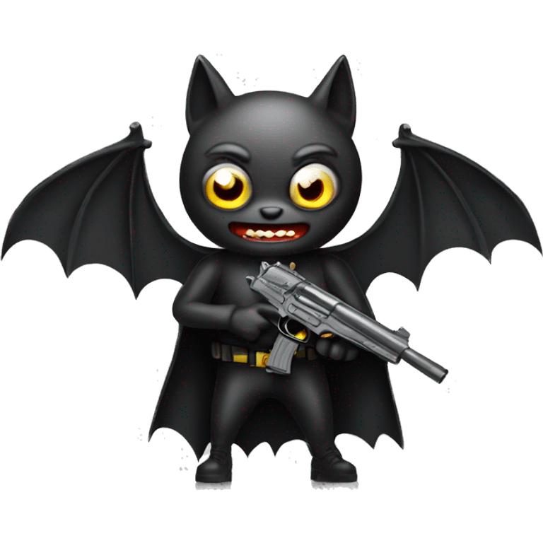 bat with a gun emoji