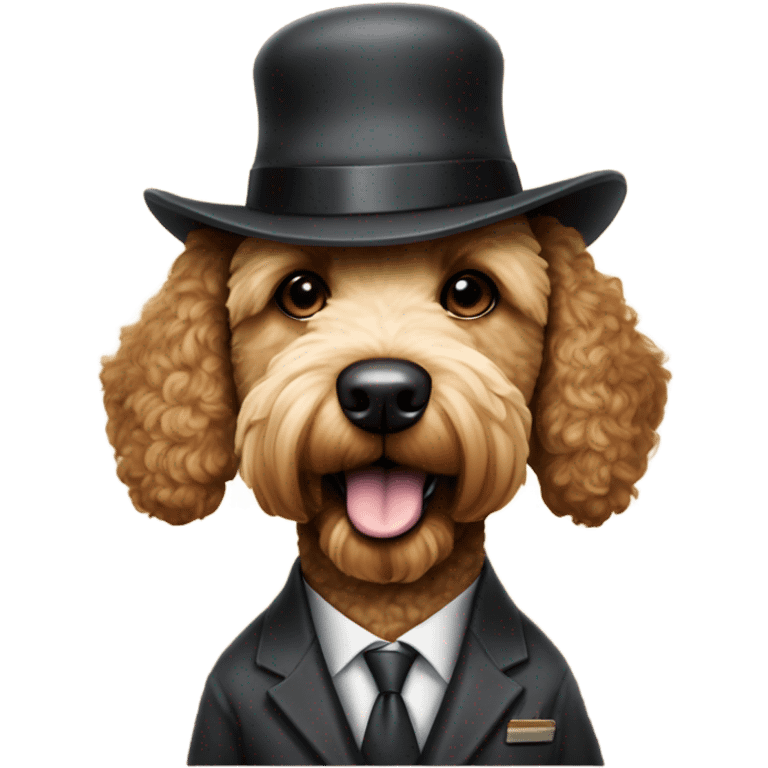 Gangster golden doodle emoji