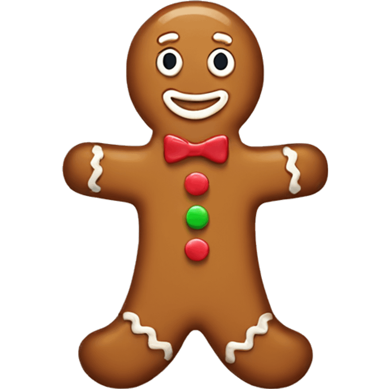 Gingerbread man emoji