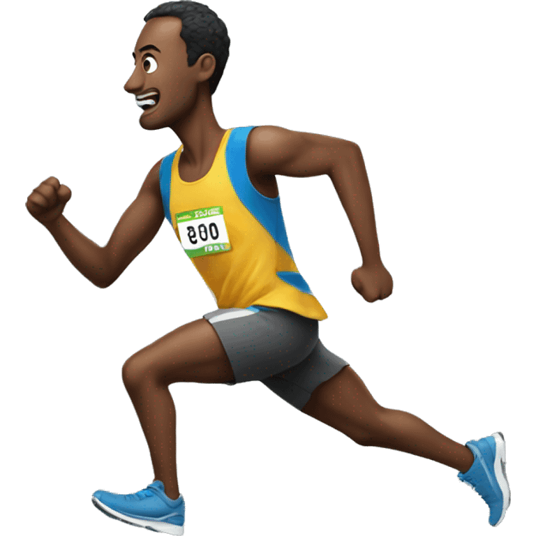 man running for marathon emoji