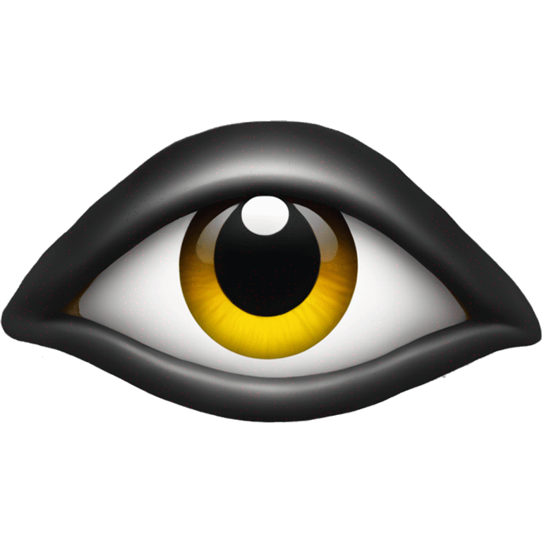 eye with black background, and iris emoji