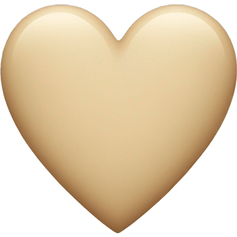 Beige heart emoji