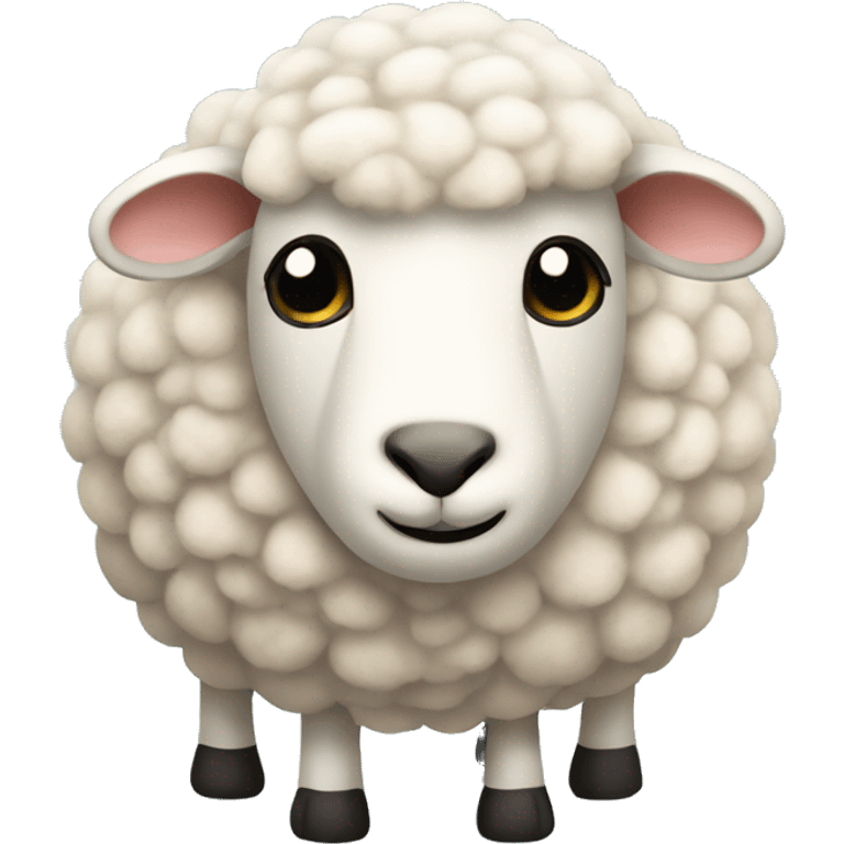 a stuffed sheep emoji