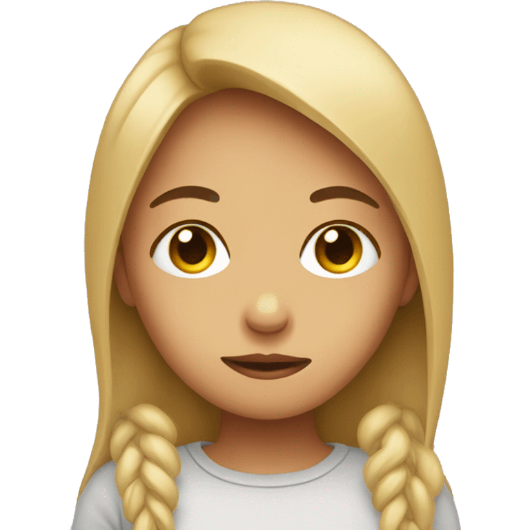 girl with eyes covering face emoji