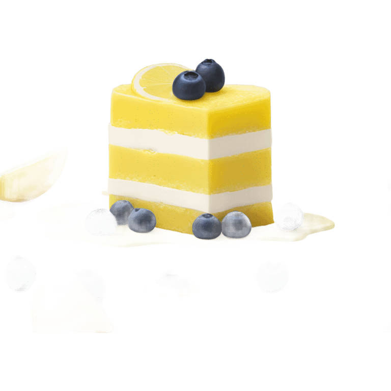 Lemon blueberry yogurt dessert bar emoji